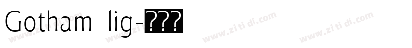 Gotham  lig字体转换